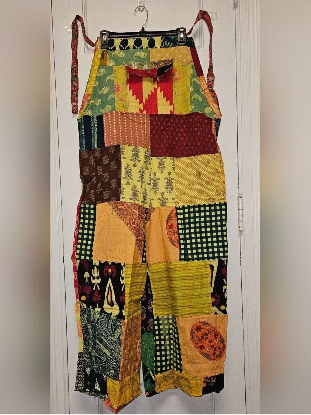 Bohemian Patchwork Jumpsuit - Yellow Multi